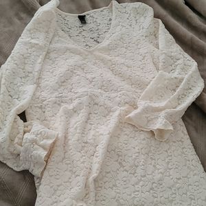 Cream lace dress